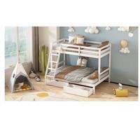 PIONEER TRIPLE BUNK BED KIDS BEDS ADULTS BEDS IN WHITE BUNK BED FOR KIDS WITH STORAGE