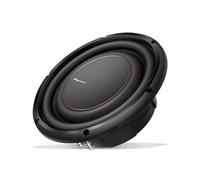Pioneer TS-D10LS2 D Series 10" 1300 W Max Power, Single 2 Ohm Voice Coil, Aramid Fiber IMPP Cone, Rubber Surround - Component Shallow Subwoofer