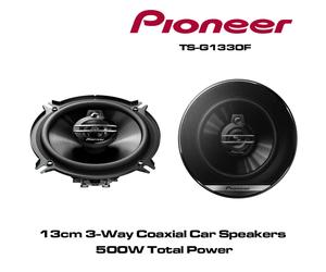 PIONEER TS-G1330F - 13cm 5.25" 3-Way Car Co Axial Speakers 500W Total Power