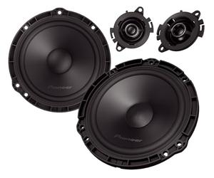 PIONEER TS-Q160C-PC 16.5 cm (6.5") 2-Way Component Speaker for Peugeot, Citroën, Opel & DS (350W Max., 50W RMS), Separate Tweeter