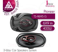 Pioneer TS-R6951S 3-Way Full-Range 6x9 Inch 400W Car Speakers System│InUK