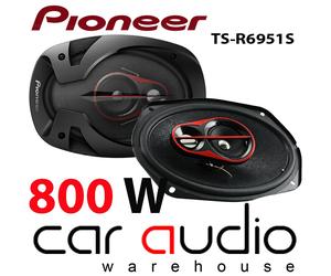 Pioneer TS-R6951S 800 Watts a Pair 3 Way 6x9 Inch Rear Parcel Shelf Car Speakers