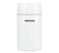 Pioneer Vacuum Insulated Leakproof Soup/Food Flask, 8 Hours Hot 24 Hours Cold, White, 1000 ml