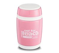 Pioneer Vacuum Insulated Leakproof Soup/Food Flask with Spoon, 8 Hours Hot 24 Hours Cold, Pink, 380 ml