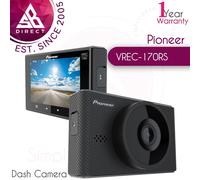 Pioneer VREC-170RS Wireless Front Dash Camera│Full HD│GPS│139° Angle View│Black