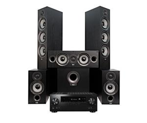 Pioneer VSX-935 AV Receiver & ELAC Debut F6.2 5.1 Speaker Package Black