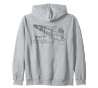 Pioneer Zephyr America’s First Diesel Streamline Train Zip Hoodie