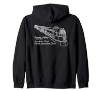Pioneer Zephyr America’s First Diesel Streamline Train Zip Hoodie