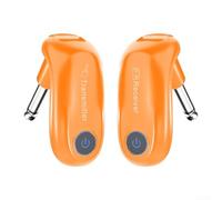 Pioneering Sound Technology The Rechargeable Wireless Guitar System With an Impressive Range of Up to 100 Feet (Orange)