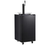 PioneerWorks Beer Kegerator, Single Tap Draft Beer Dispenser, Full Size Stainless Steel Keg Refrigerator With Drip Tray, CO2 Cylinder, 32°F- 50°F Temperature Control