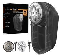 Pionix Extra Power Fabric Shaver - 35W Electric Lint Remover for Clothes/Upholstery/Furniture/Couch - Speed of 12000 RPM - Heavy Duty Sweater Shavers to Remove Pilling - Large Fuzz Remover
