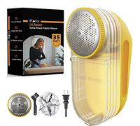 Pionix Extra Power Fabric Shaver - 35W Electric Lint Remover for Clothes/Upholstery/Furniture/Couch - Speed of 12000 RPM - Heavy Duty Sweater Shavers to Remove Pilling - Large Fuzz Remover