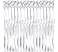 PionStar 36 Pieces Knife and Fork Sets, Cutlery Set for 18 People