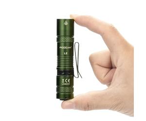 PIOOCAN L2 Small Torch Rechargeable,1200 Lumen Powerful Torch LED Super Bright,Pocket Torches Battery Powered with Clip, Super Bright Mini Flashlight for Camping, Home, and Emergencies (Green)