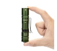 PIOOCAN Rechargeable EDC Flashlight 1200 Lumens, AA Pocket Light With Clip, Super Bright Small, 4 Modes for Camping, Home, and Emergencies (Green)