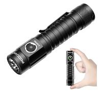 PIOOCAN S10Pro Rechargeable Torch 2500 Lumens Small Torches LED Super Bright, EDC Waterproof Pocket Torch, 5 Modes Magnetic Powerful Flashlight for Camping Hiking Outdoor Power Cut Emergency (Black)