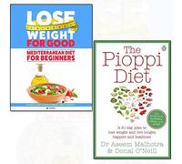 pioppi diet and mediterranean diet for beginners lose weight for good 2 books collection set - a 21-day lifestyle plan, ultimate guide to health, weight loss & longevity