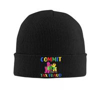 PIORUJK Commit Tax Fraud Barney and Friends Knit Hat Beanie Autumn Winter Hat Warm Color Cap Men Women Nice