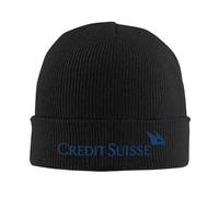 PIORUJK Credit Suisse Blue Logo Asset Management Bonnet Hats Risk Management Beanie Hats Knit Hat Autumn Winter Unisex Outdoor Cap