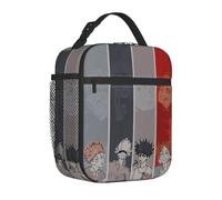 PIORUJK Jujutsu Kaisen Anime Accessories Insulated Lunch Tote Bag for Work Food Storage Bag Portable Thermal Cooler Lunch Boxes