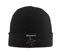 PIORUJK Megadeths Cryptic Writings Knit Hat Beanies Autumn Winter Hat Warm Acrylic Black Metal Death Metal Cap Men Women Gifts