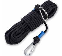 PIOSRTRR Nylon Rope 30M (15M-2 Pack),10mm Heavy Duty Rope, Braided Polyester,Black