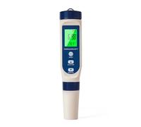 Pious PH Meter, 5-in-1 Pool Salt Tester/Salinity Meter/Tds/Ec/Thermometer, Digital Hot Tub Water Tester with Constant Temperature Compensation, Suitable for Drinking Water Swimming Pools Aquariums