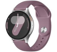 PIOWNN 20mm Watch Strap Silicone Compatible with Samsung Galaxy Watch 7 Strap - Sports Straps for Galaxy Watch 6 5 4 - Quick Release Watch Band for Garmin Vivoactive 5 6 3/Venu Sq 2, Smoky Purple