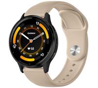 PIOWNN 22mm Watch Strap Silicone Compatible with Garmin Forerunner 255 Strap - Sports Straps for Venu 2 3 4/Forerunner 265/Vivoactive 4 - Quick Release Band for Galaxy Watch 3 45mm/Gear S3, Stone