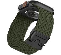 PIOWNN Braided Straps Compatible with Apple Watch Ultra Strap 49mm 46mm 45mm 44mm 42mm - Stretchy Fabric Nylon Band with Parachute Buckle - for iWatch Ultra 3, SE 3, Series 11 10 9 8 7 6 5 4 3 2 1