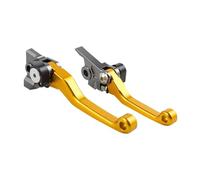 PIOYERG Compatible Brake Clutch Lever for Kawasaki KX125 KX250 2000-2004 KX250F KX500 2004 KX65 KX85 KX100 2001-2018 CNC Pivot Brake Clutch Lever(Gold)
