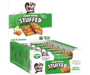 Pip & Nut - Apple & Cinnamon Peanut Butter Stuffed Oat Bar - 15 x 48g