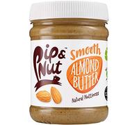 Pip & Nut Smooth Almond Butter - 6 x 225g - Absolutely No Palm Oil, Californian Almonds, High in Fibre, Vegan Friendly