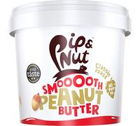 Pip & Nut Smooth Peanut Butter - 2 x 1kg - Absolutely No Palm Oil, Hi-Oleic Argentinian Peanuts, High in Fibre, Vegan Friendly