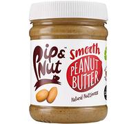 Pip & Nut Smooth Peanut Butter - 6 x 255g - Absolutely No Palm Oil, Hi-Oleic Argentinian Peanuts, High in Fibre, Vegan Friendly