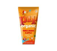 Pip Organic Mango, Orange & Apple Juice with Spring Water | 1 of Your 5 a Day | Recyclable Packaging | No Added Sugar, Sweeteners, Colouring, Flavouring or Preservatives | 24x180ml Cartons