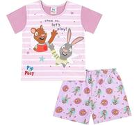 Pip & Posy Girls Pyjamas Short Pjs Set, Ages 12 Months to 6 Years, Official Pip and Posy Merchandise 3-4 Years Lilac