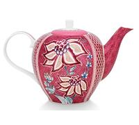PIP STUDIO 51005067 Flower Festival Teapot Large Dark Pink 1.6 L (Pack of 1)
