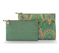 Pip Studio Caryn Cosmetic Bags Combi Jabali Green