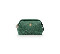 Pip Studio Cosmetic Bag Velvet Quilted | Green - 19 x 12 x 8.5 cm