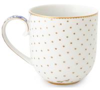 Pip Studio Royal White Mug with Handle, Small, 0.26 L