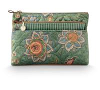 Pip Studio Toiletry Bag Caryn Cosmetic Bags Combi Mumbai Morning Green Dark Green