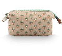 Pip Studio Toiletry Bag Cooper Cosmetic Purse Jaipur Flower Light Green Taupe