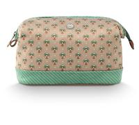 Pip Studio Toiletry Bag Cooper Cosmetic Purse Jaipur Flower Light Green Taupe