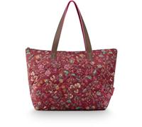 Pip Studio Travel Bag Shoulder Bag Tilda Tote Bag Flora Bangelore Dark Pink Dark red