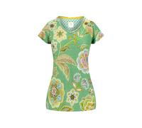 PIP STUDIO V-neck floral-print T-shirt - Green XS-S-M-L