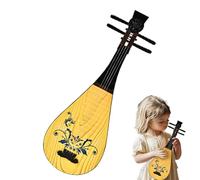 Pipa Classical Musical Toy - 4 String Introductory Lute for , Cultural Awareness Learning Instrument, Soft Tension Plucking Toy for Development