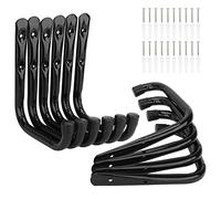 pipabiba 10 Pack Heavy Duty Garage Storage Ladder Hooks, 17cm Wall Mount Steel Utility Bike Hanger (19cm x 17cm)