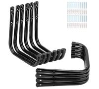 PiPaFox Garage Storage Hooks, 10 Pack Heavy Duty Ladder Hooks, 17cm Wall Mount Tool Hanger for Garden Hose, Folding Chair and Bike