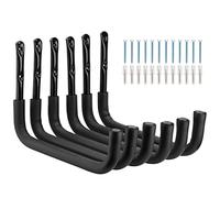 PiPaFox Heavy Duty Garage Storage Kayak Hook, Each Garage Storage Canoe Rack 25KG Capacity, 38cm Canoe Hanger Hooks for Hanging Canoe, Surfboards, Ladders, Beach Chairs, Lumber, Bikes